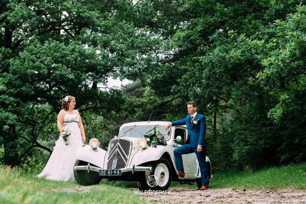 oude auto als trouwvervoer